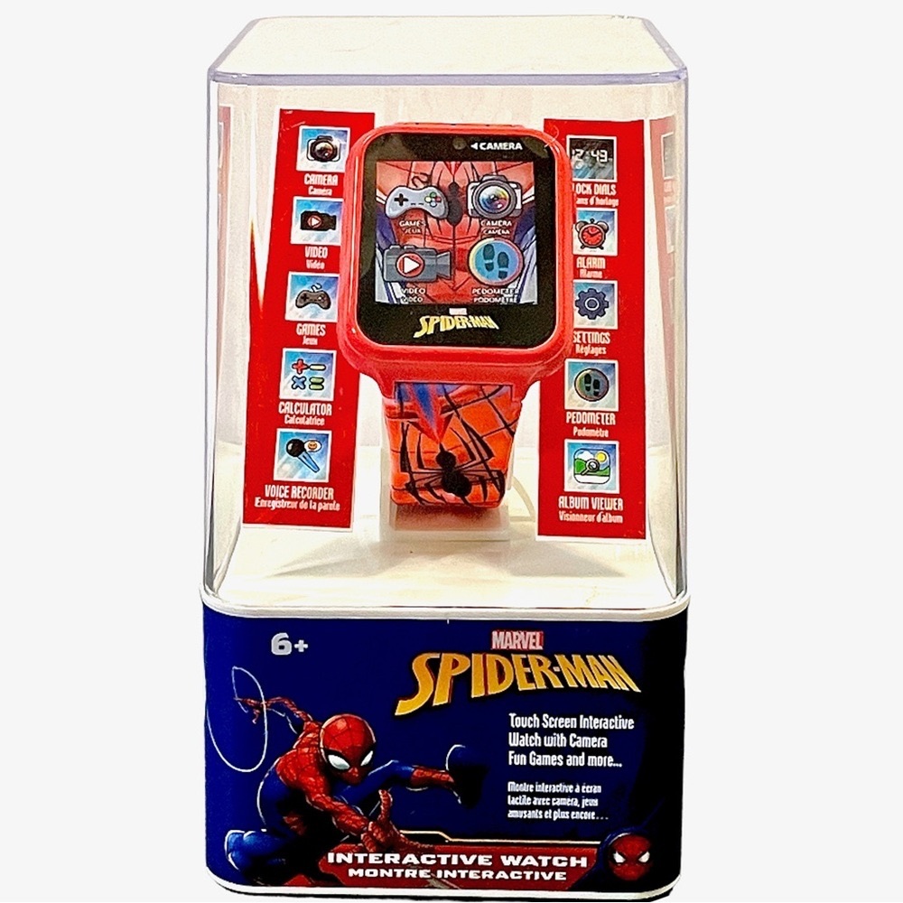 🆕 SPIDER-MAN TOUCHSCREEN INTERACTIVE WATCH w/ CAMERA + GAMES + ALARM + More!